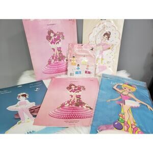 NEW Vintage Birthday Party Decor‎ LOT Ballerina Ballet Dance Centerpiece Die Cut